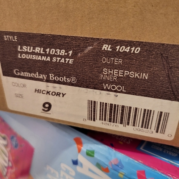 LSU GEAUX Tigers Roadies Women's size 9 Leather, Wool boots NEW - Picture 16 of 16